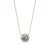18K gold circular pendant necklace
