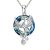Blue Crystal Phoenix Necklace