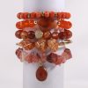 Bohemian Stack Bracelet Natural Stone Glass Mixed Gravel Bracelet 5PCS Women's Bracelet Set