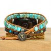 Turquoise Beads Samsung Watch with Bohemian Natural Stone Samsung Band