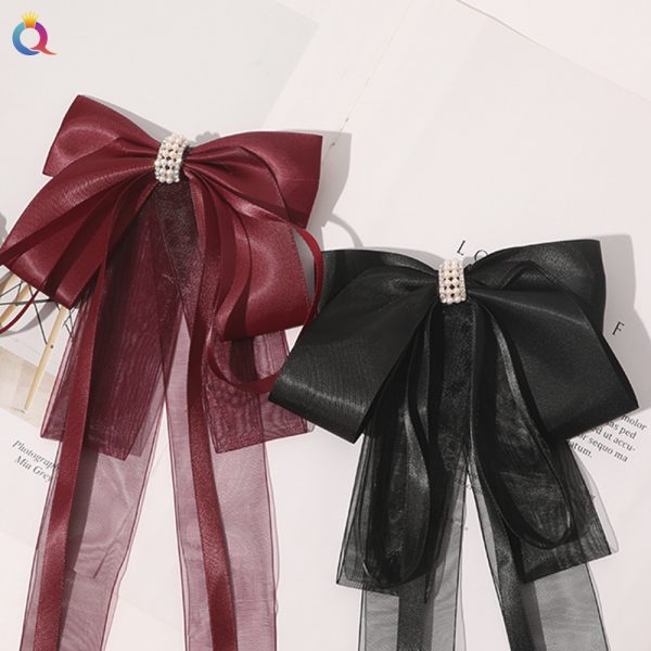 Ancient Style Han Chinese Clothing Extra Long Hair Band Ribbon Bowknot Super Fairy Tassel Hairpin Headdress Handmade Hair Accessories