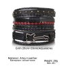 Multi-layer Leather Bracelet Black Men