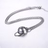 Black Stainless Steel Cap Unique Pendant Necklace Men