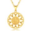 Fashion Sunflower Necklace Jewelry For Men And Women