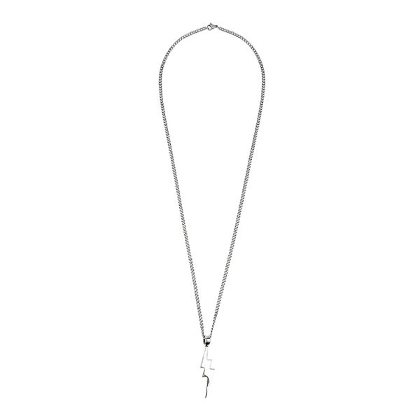 S925 Lightning Lightning Pendant For Men Hip Hop Necklace