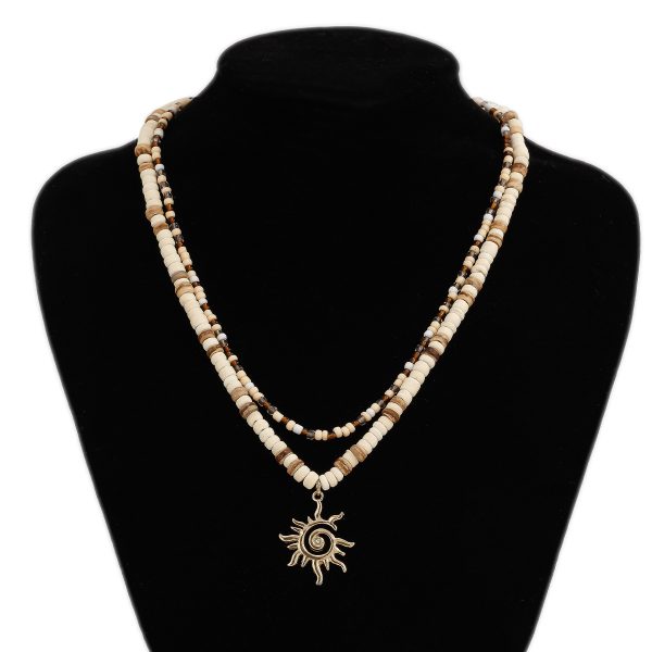 Fashion Coconut Shell Rice-shaped Beads Stringed Beads Necklace For Men