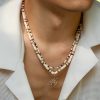 Fashion Coconut Shell Rice-shaped Beads Stringed Beads Necklace For Men