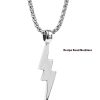 S925 Lightning Lightning Pendant For Men Hip Hop Necklace
