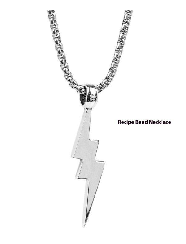 S925 Lightning Lightning Pendant For Men Hip Hop Necklace