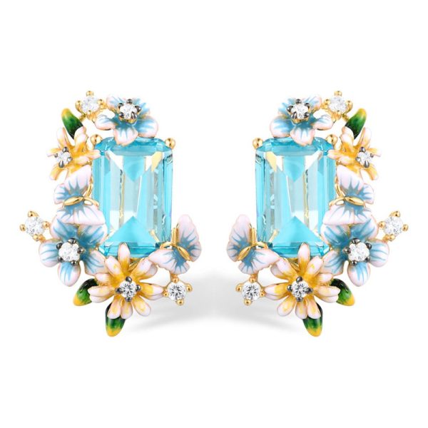 14ab971b-3919-4e7d-bed9-2705fa8fa85b.jpg Fresh And Delicate Oil-drop Chrysanthemum Geometric Earrings