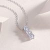 212d1126-a834-4bbd-8b56-cf97f1282c63.jpg One-character Circle - A Fashionable And Light Luxury Jewelry Pendant Necklace Set With Top-quality Moissanite, S925 Silver Plated Platinum