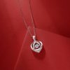 4e6a7776-2bc6-44dc-aa4a-15ca27cfc21f.jpg With You In My Heart - A Fashionable And Trendy Necklace Pendant Set With Top-quality Moissanite S925, Silver And Platinum-plated, Can Be Tested With A Diamond Pen