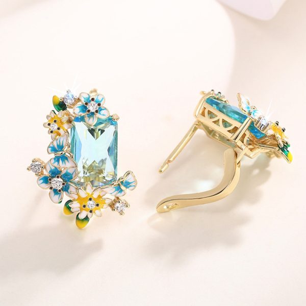 e40c0218-3119-40e0-88ee-0c206f4252cd.jpg Fresh And Delicate Oil-drop Chrysanthemum Geometric Earrings