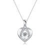e5b8fb3a-07c7-41d6-92e4-48e21b199c68.jpg With You In My Heart - A Fashionable And Trendy Necklace Pendant Set With Top-quality Moissanite S925, Silver And Platinum-plated, Can Be Tested With A Diamond Pen